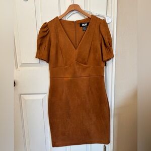 DKNY Women's Brown Midi Dress